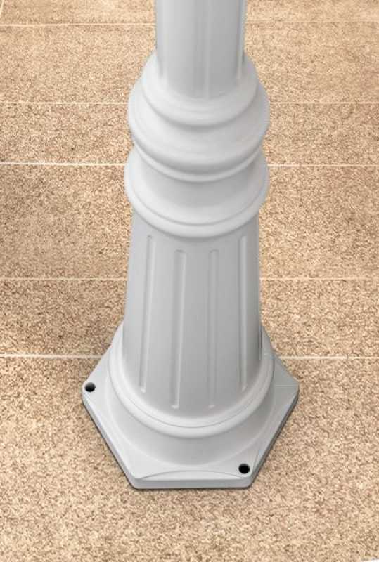 Garten Kugelleuchte weiß