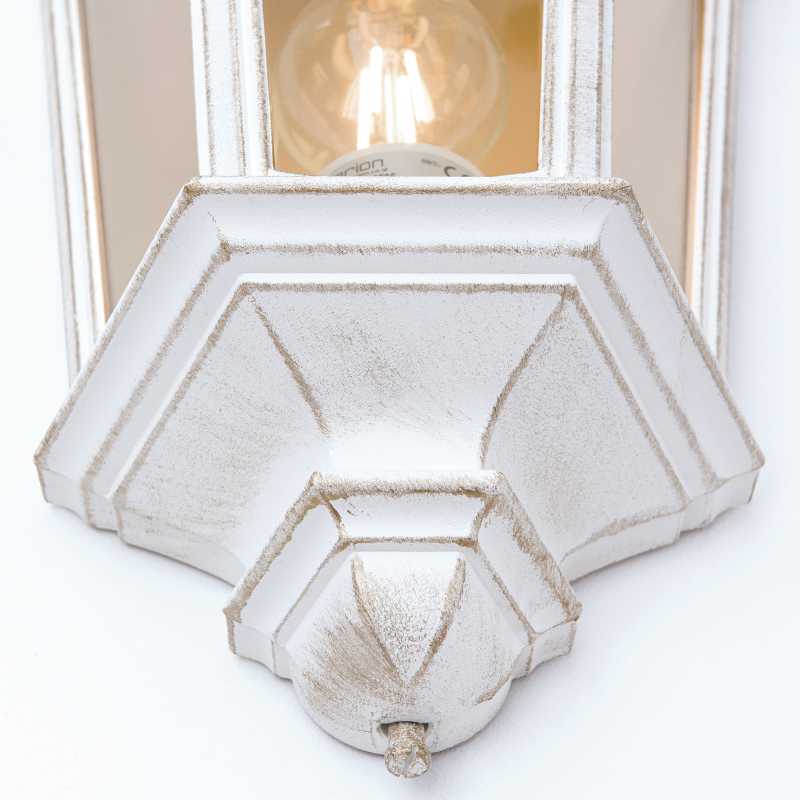 Weiße Wandlampe antik