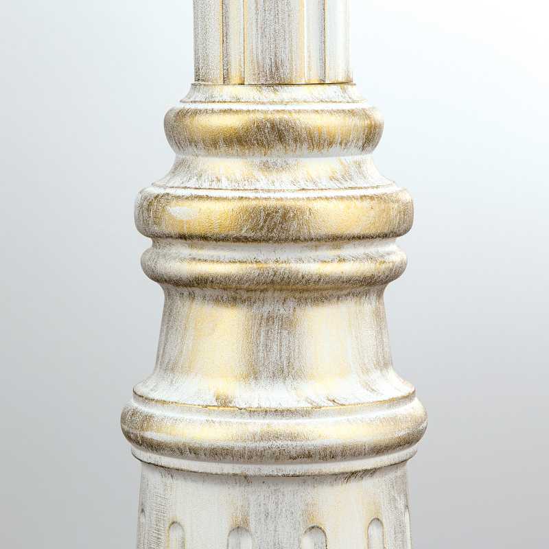 Antike Wegeleuchte weiß