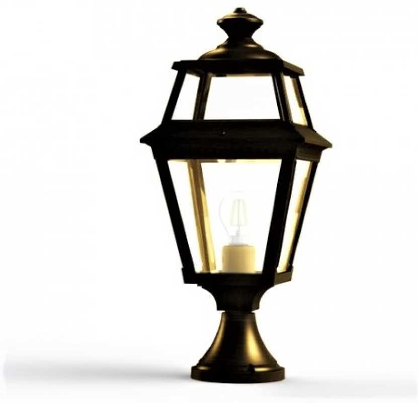 Design Sockelleuchte mit Echtglas