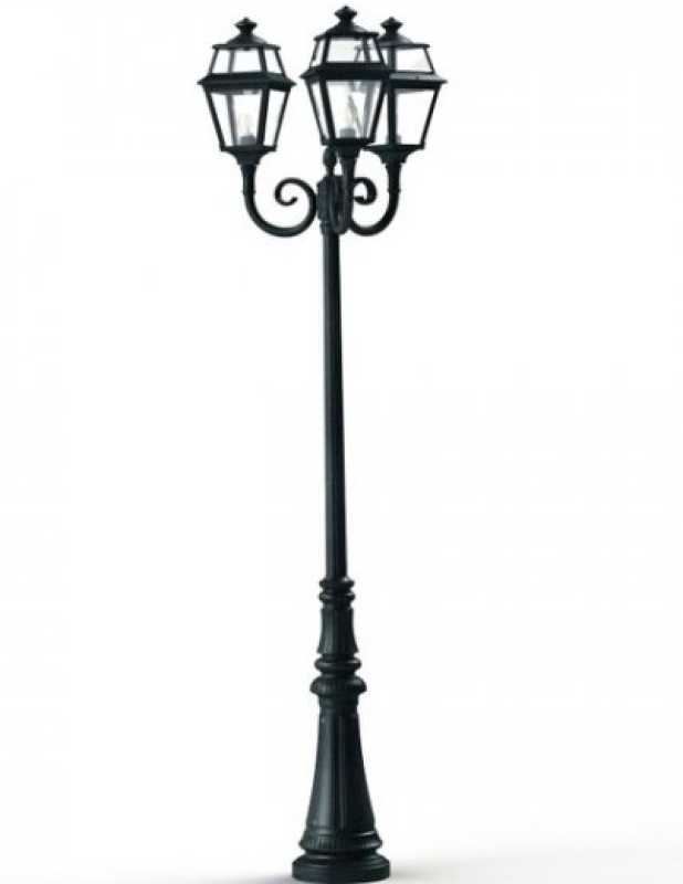 Design Gartenleuchte 3-flammig