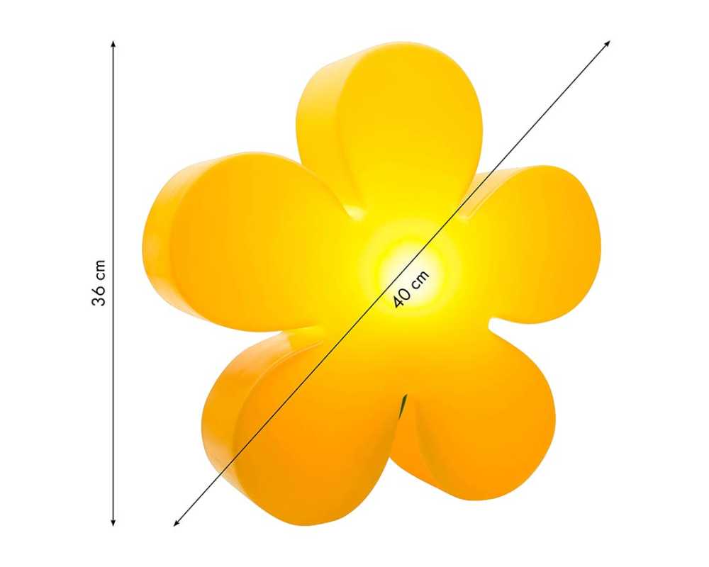 Partybeleuchtung Solar Blume gelb