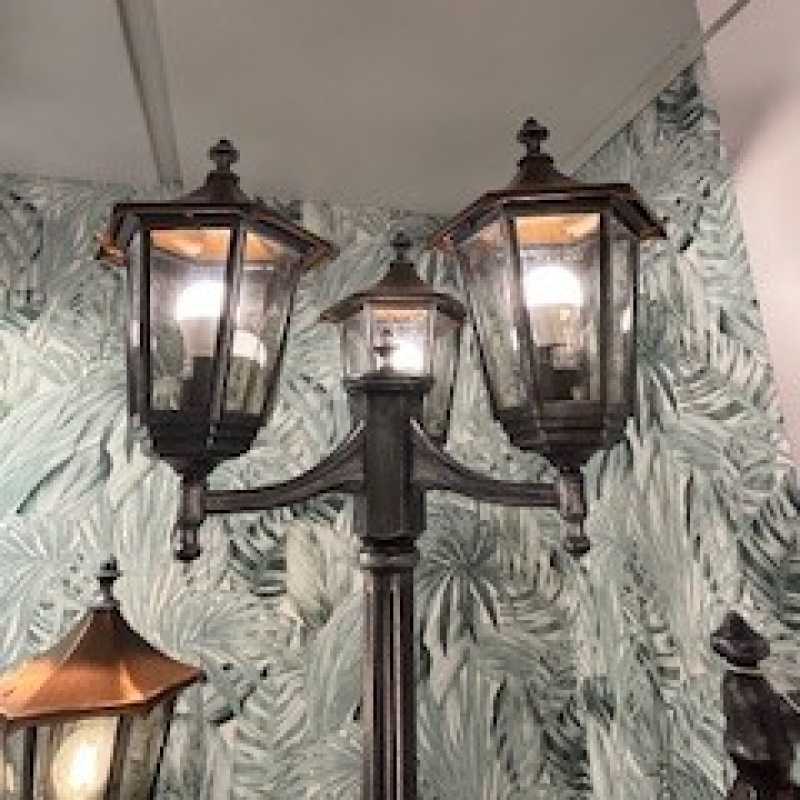 3-flammige Gartenleuchte