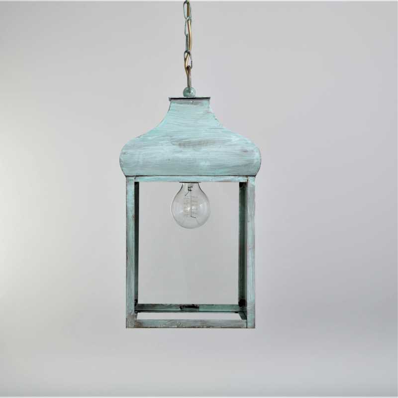 Hängeleuchte antik-grün