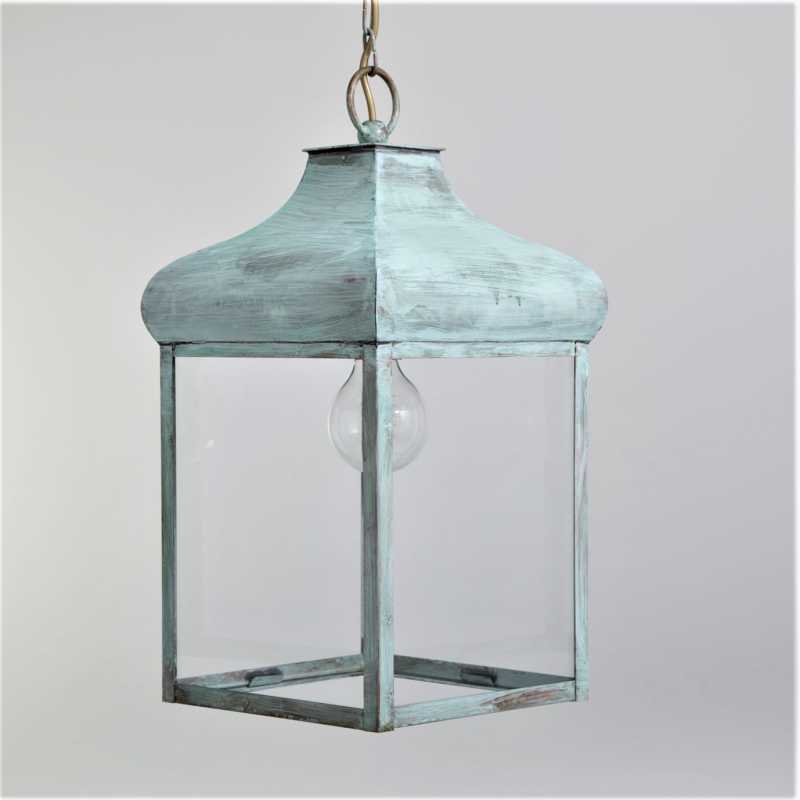 Hängeleuchte antik-grün