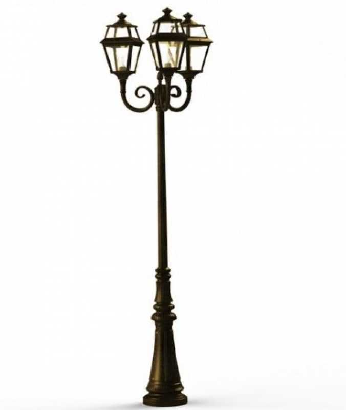 Design Gartenleuchte 3-flammig