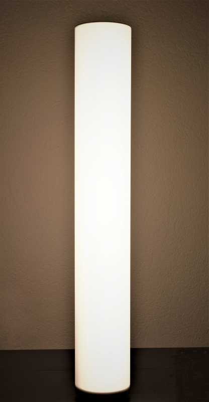 Weiße Pollerleuchte 132cm