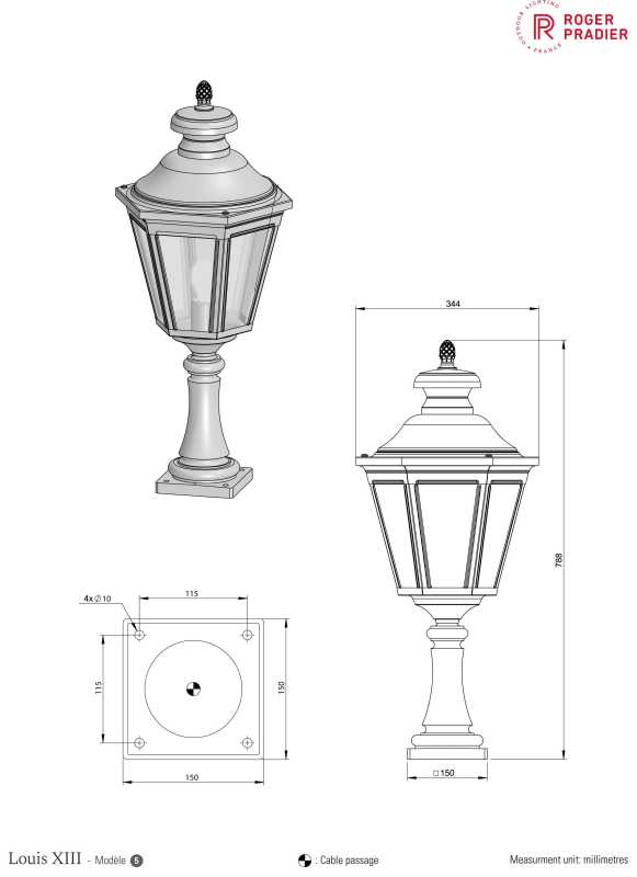 Design Sockelleuchte Landhaus
