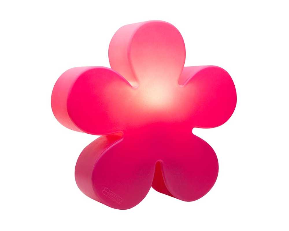 Partybeleuchtung Solar Blume pink