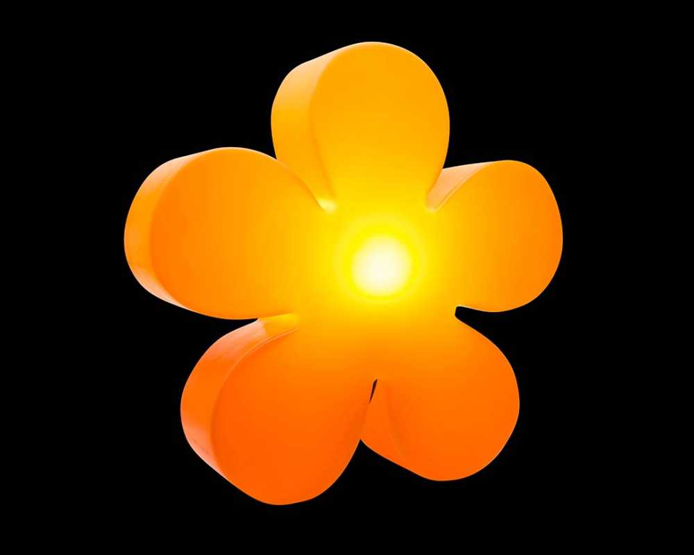 Partybeleuchtung Solar Blume orange