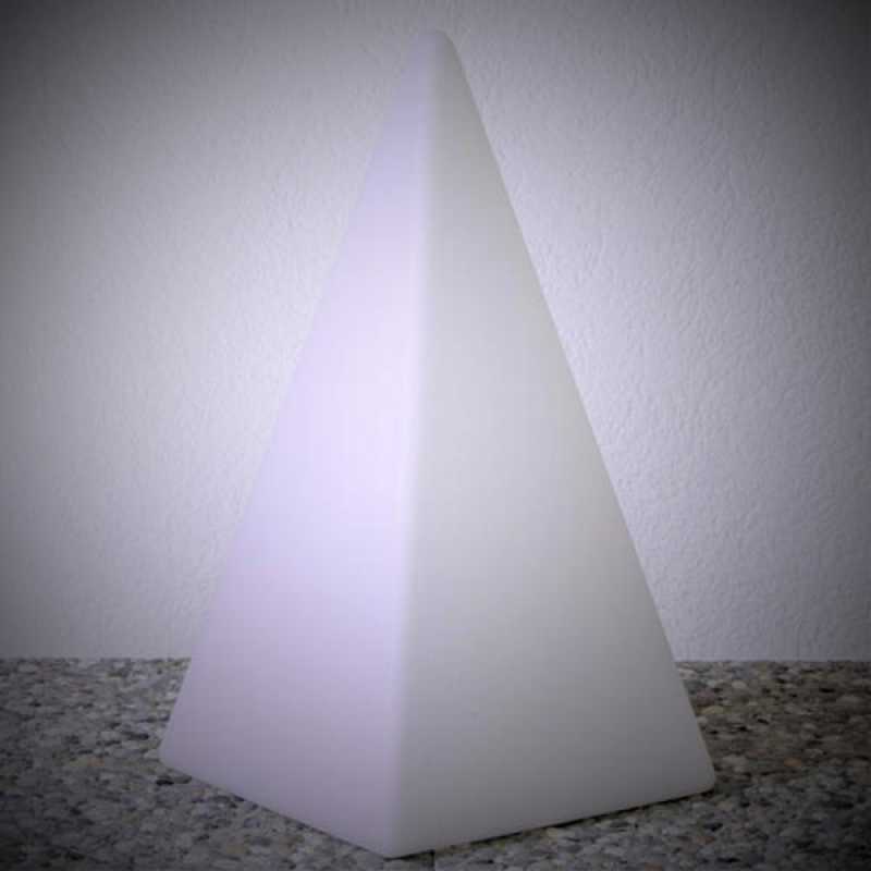 Weiße Gartenbeleuchtung 54cm