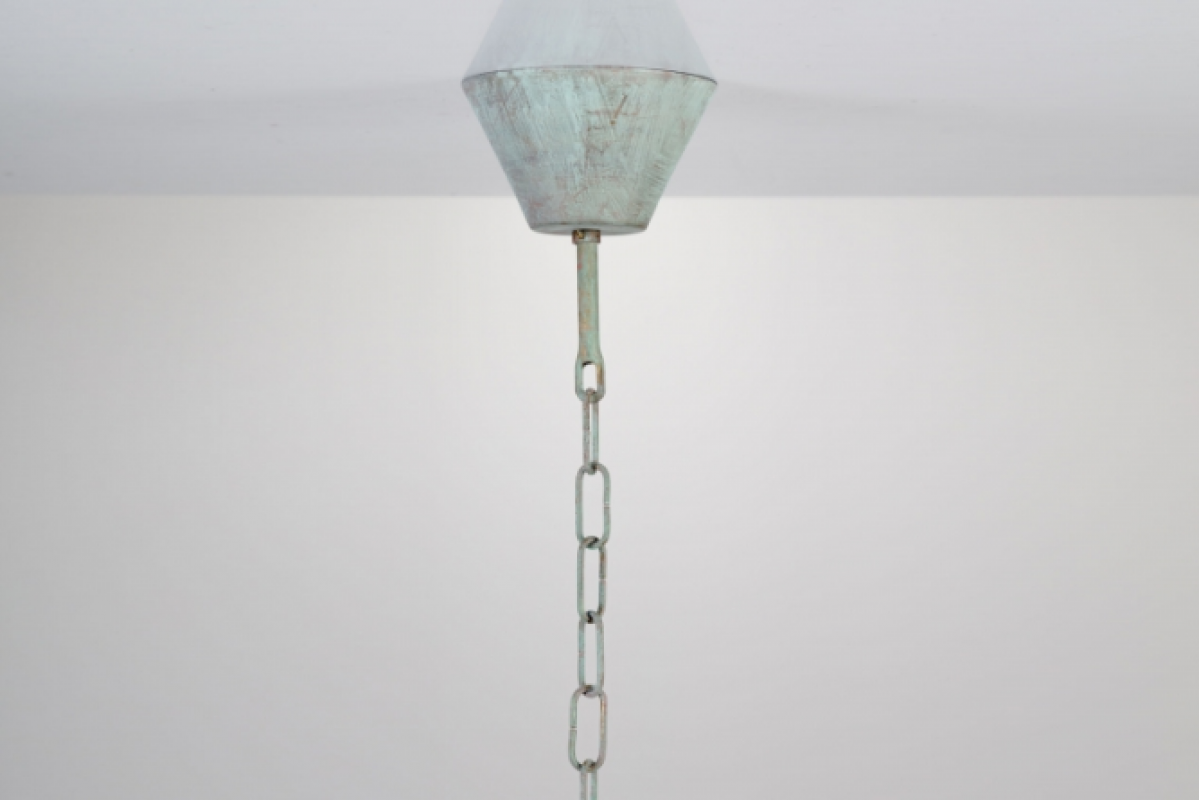 Hängelampe antik-grün