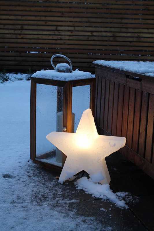 Weihnachtsbeleuchtung Solar-Stern 60cm