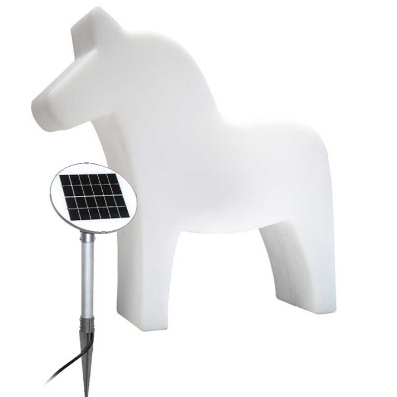 moderne Solarleuchte Pferd