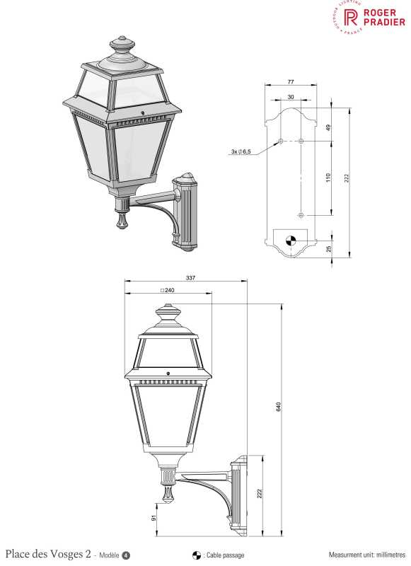 Design Wandlaterne mit Echtglas