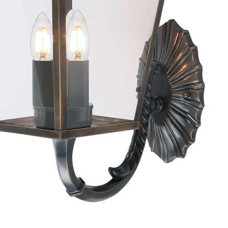 Wandlaterne Messing antik