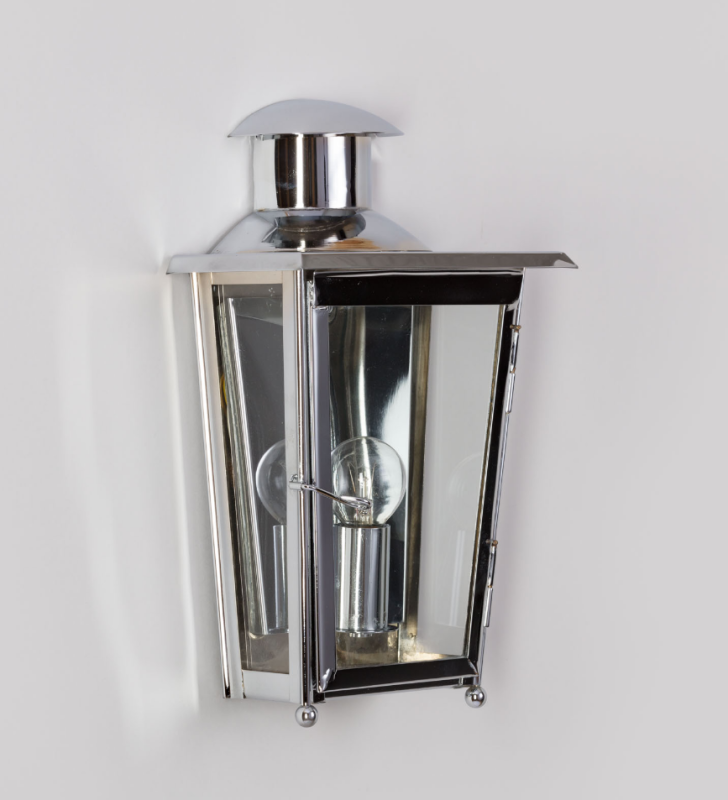 Moderne Wandlaterne Nickel