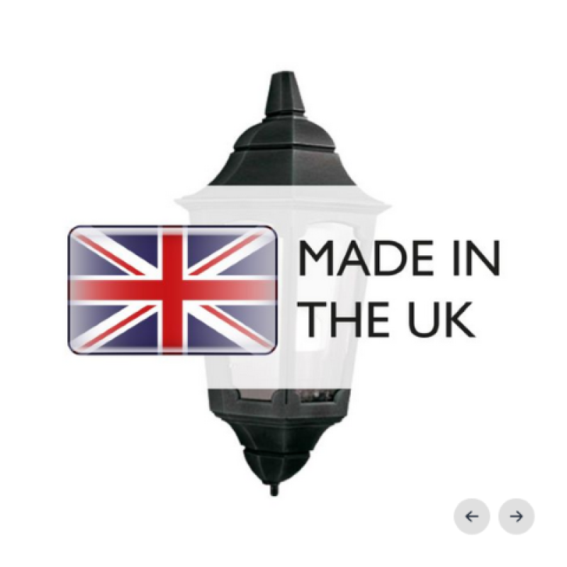 schwarze Wandlaterne