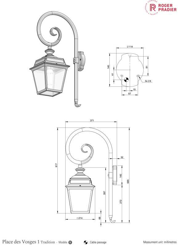 Wandleuchte am Bischofsstab