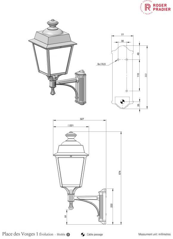 Außenlampe für Hausecke