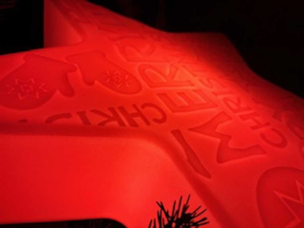 Weihnachtsbeleuchtung roter Solar-Stern