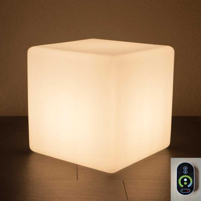 Akku-Gartenleuchte Würfel