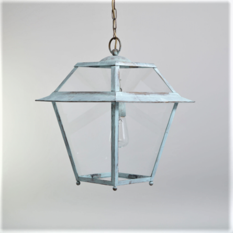 Hängelampe antik-grün