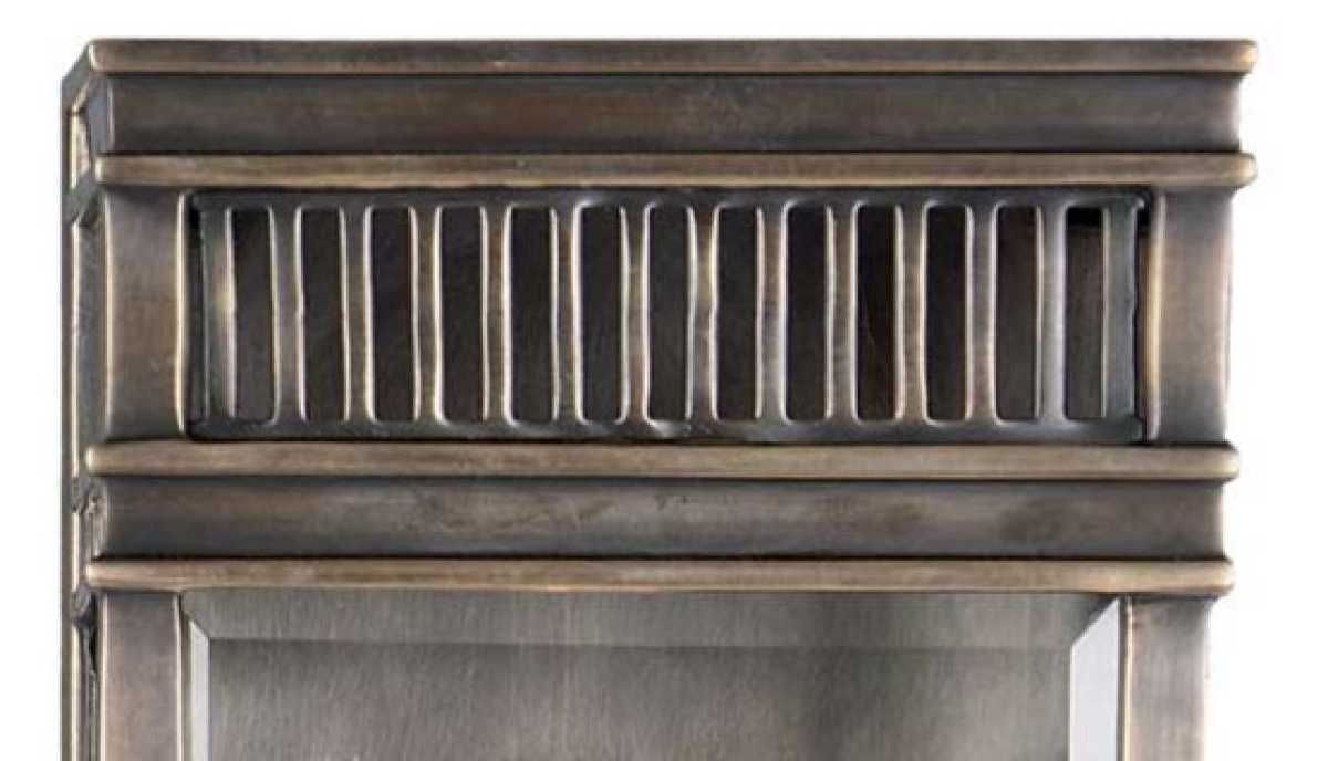 antike Außenwandleuchte Messing