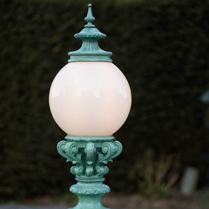 Sockelleuchte grün antik