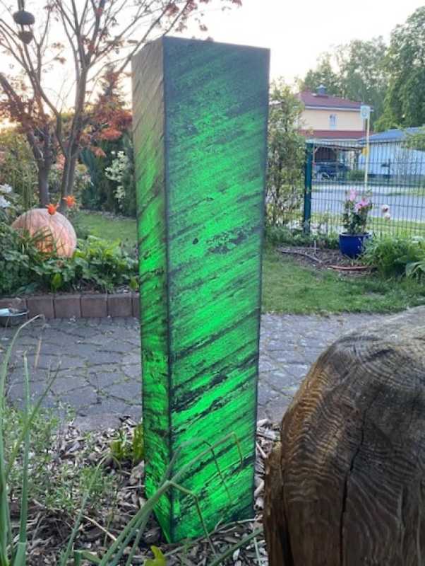 außergewöhnliche Gartenleuchte 100cm