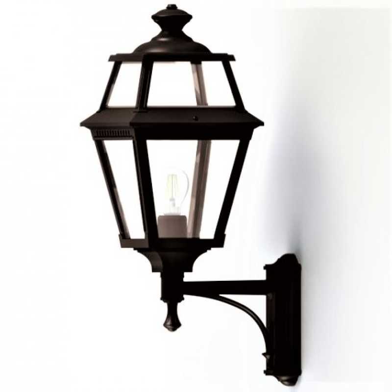 Design Wandlaterne mit Echtglas