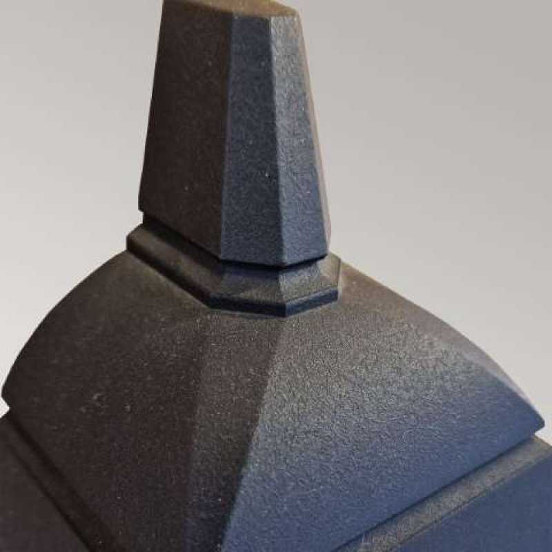 schwarze Außenwandleuchte