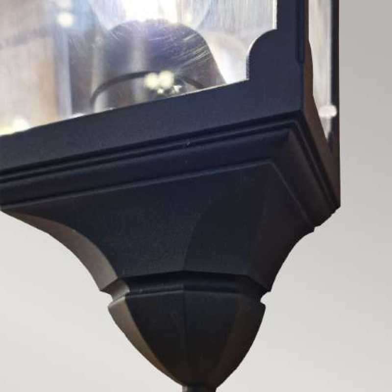 schwarze Wandleuchte antik