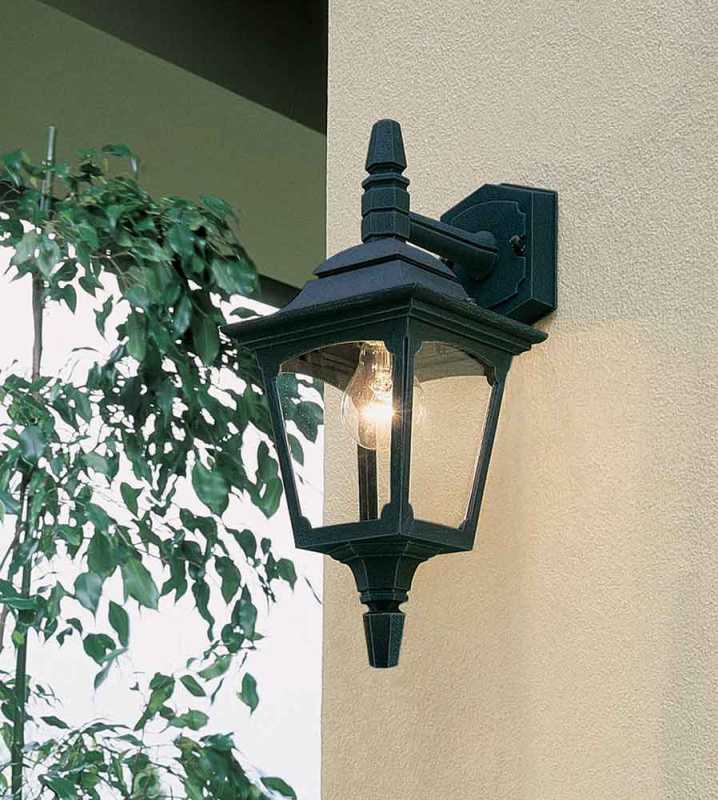 Garten Wandlampe schwarz
