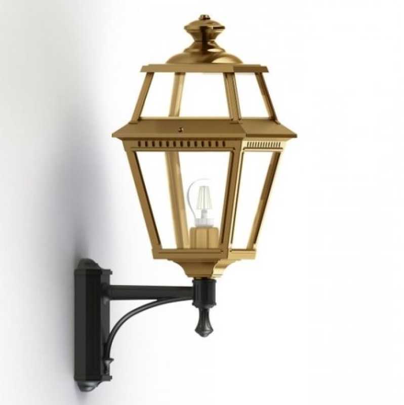 Design Wandlaterne mit Echtglas