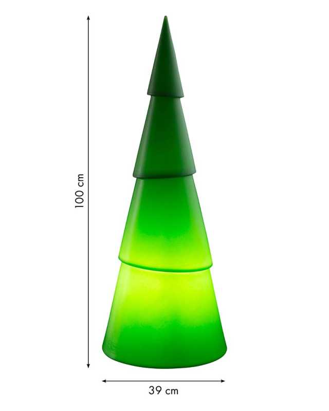 grüner LED-Baum 100cm