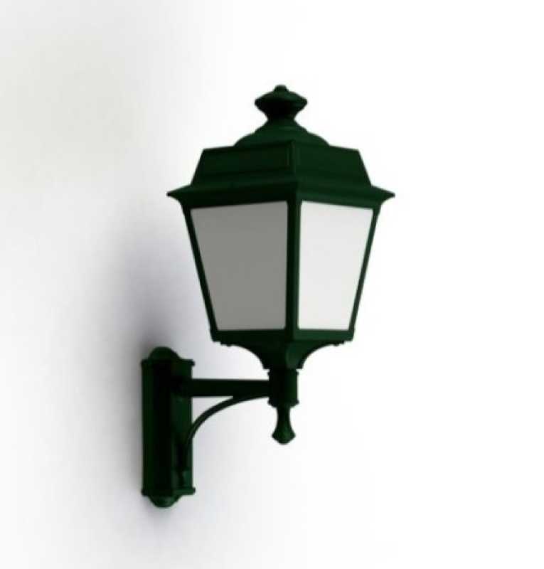 grüne Ecklampe außen