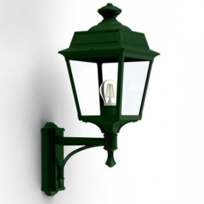 grüne Ecklampe außen