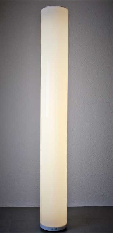 Weiße Gartenleuchte 162cm