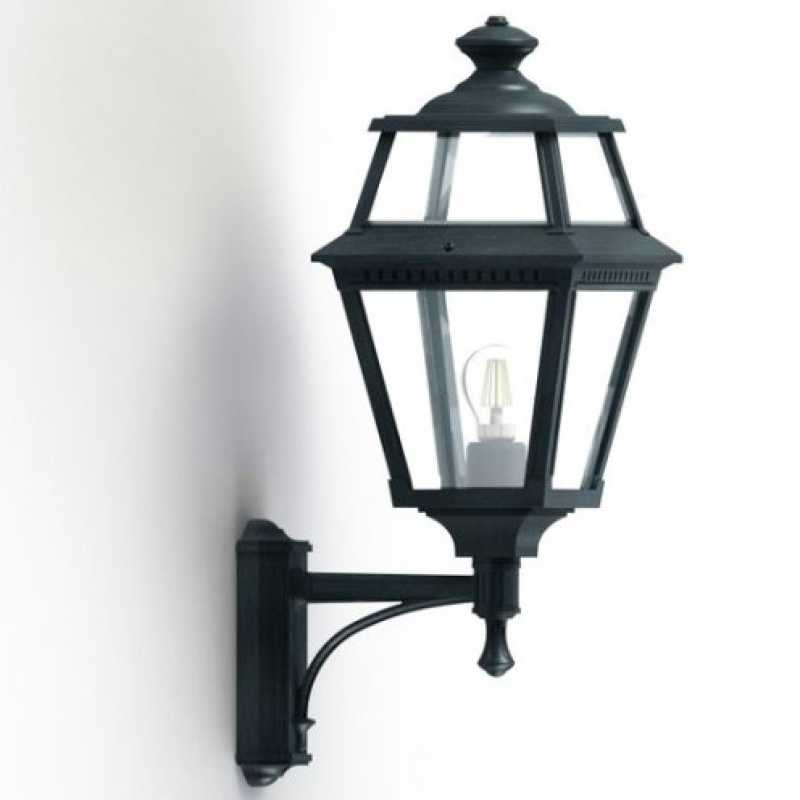 Design Wandlaterne mit Echtglas