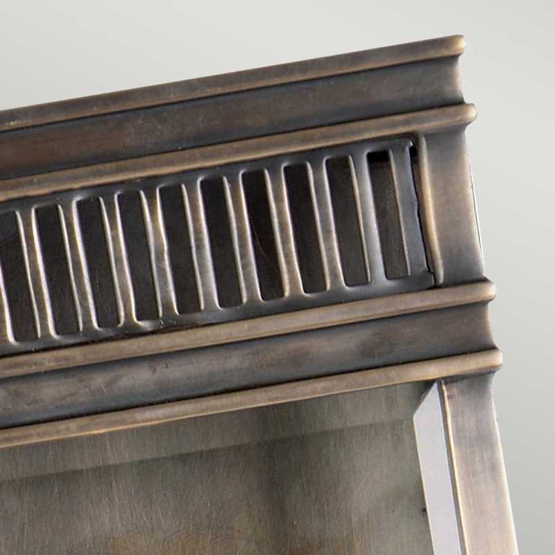 antike Außenwandleuchte Messing