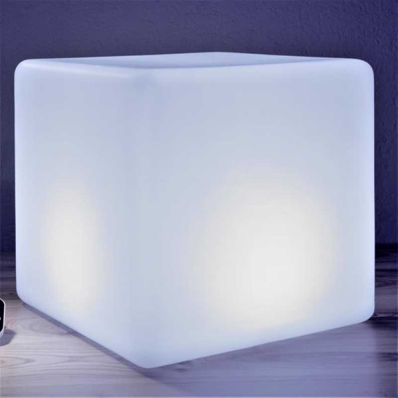 Akku-Gartenleuchte Würfel