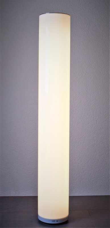 Weiße Pollerleuchte 132cm