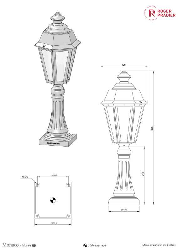 Design Sockelleuchte- Gartenleuchte