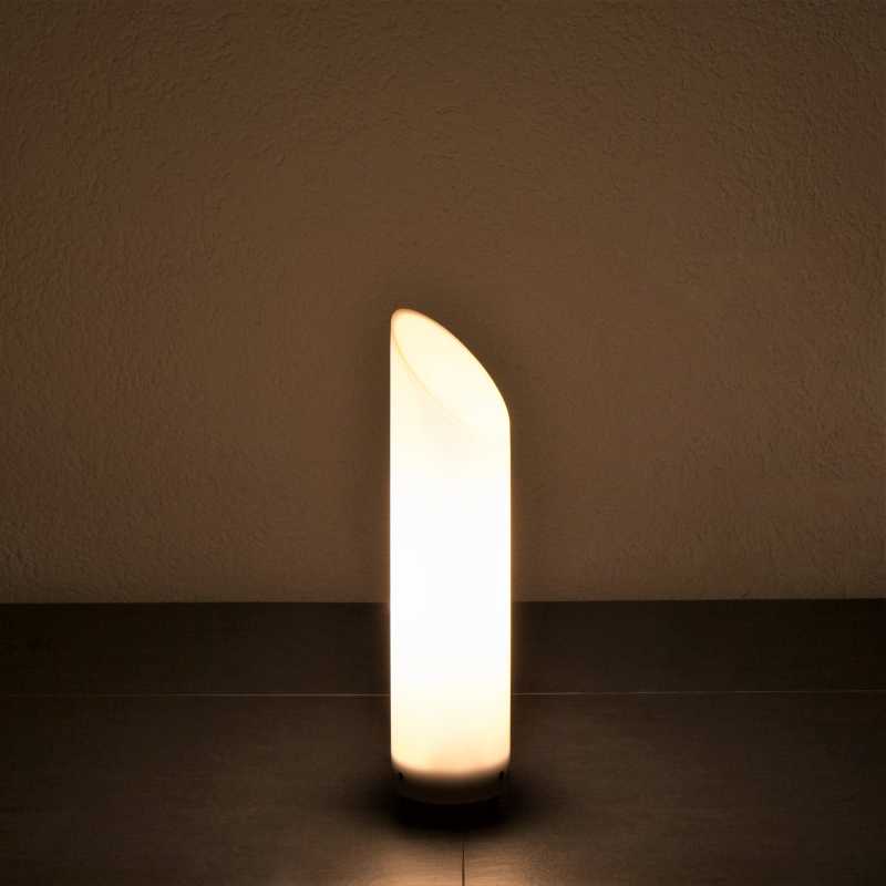 Weiße Gartenleuchte 40cm