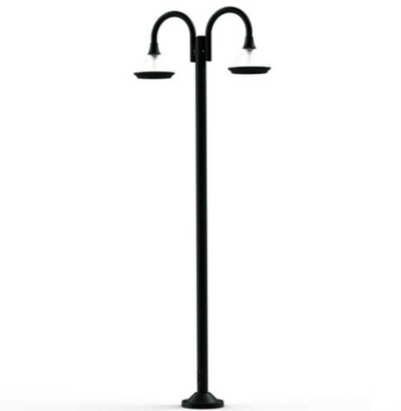 mediterrane Gartenbeleuchtung 2-flammig