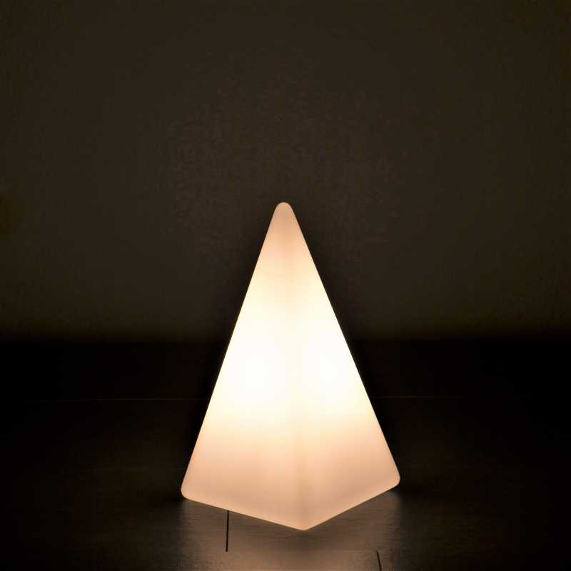 Weiße Gartenbeleuchtung 36cm