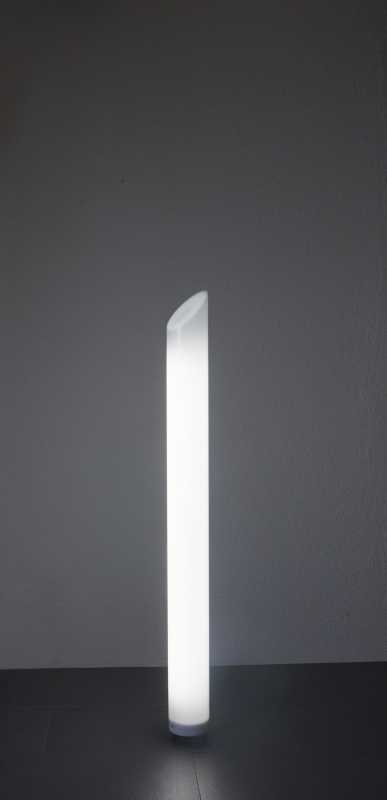 Weiße Gartenleuchte 110cm