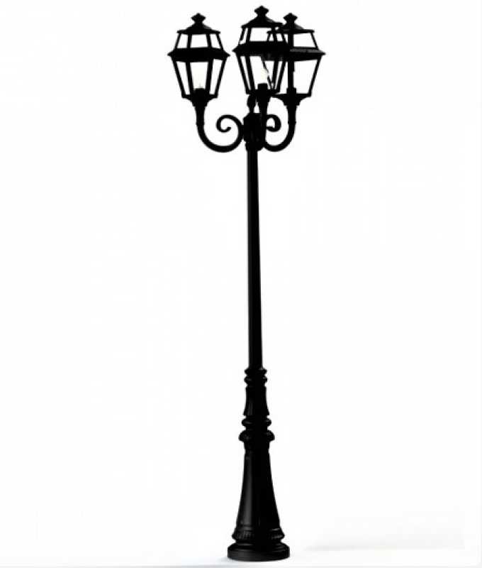 Design Gartenleuchte 3-flammig