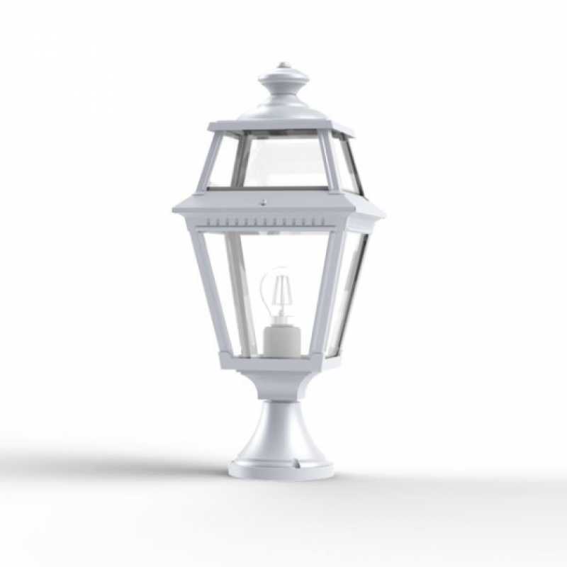 Design Sockelleuchte mit Echtglas